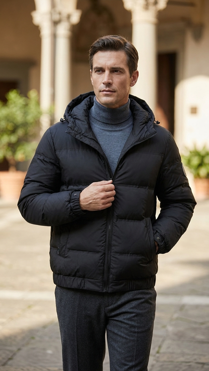 Simple Fashion Short Winter Clothing Coat Men