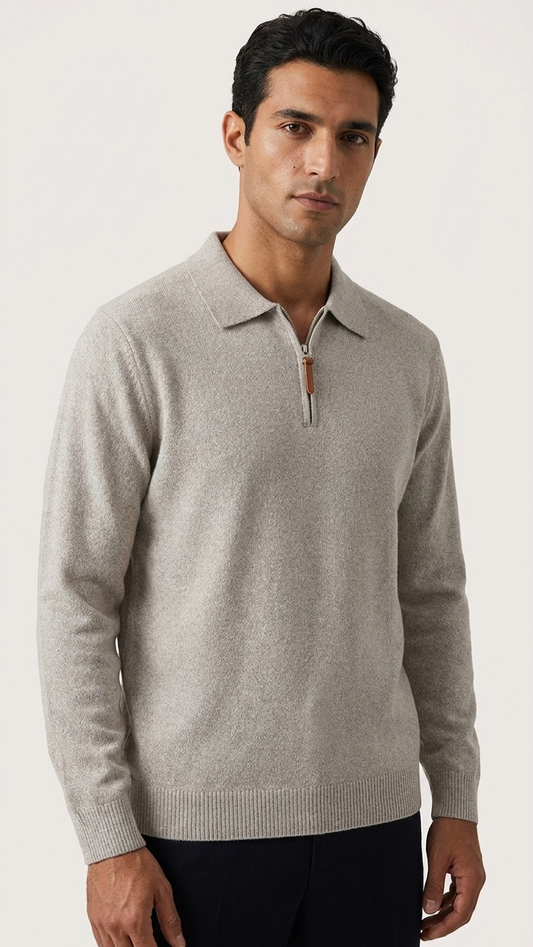 Half-Zip Knit Sweater